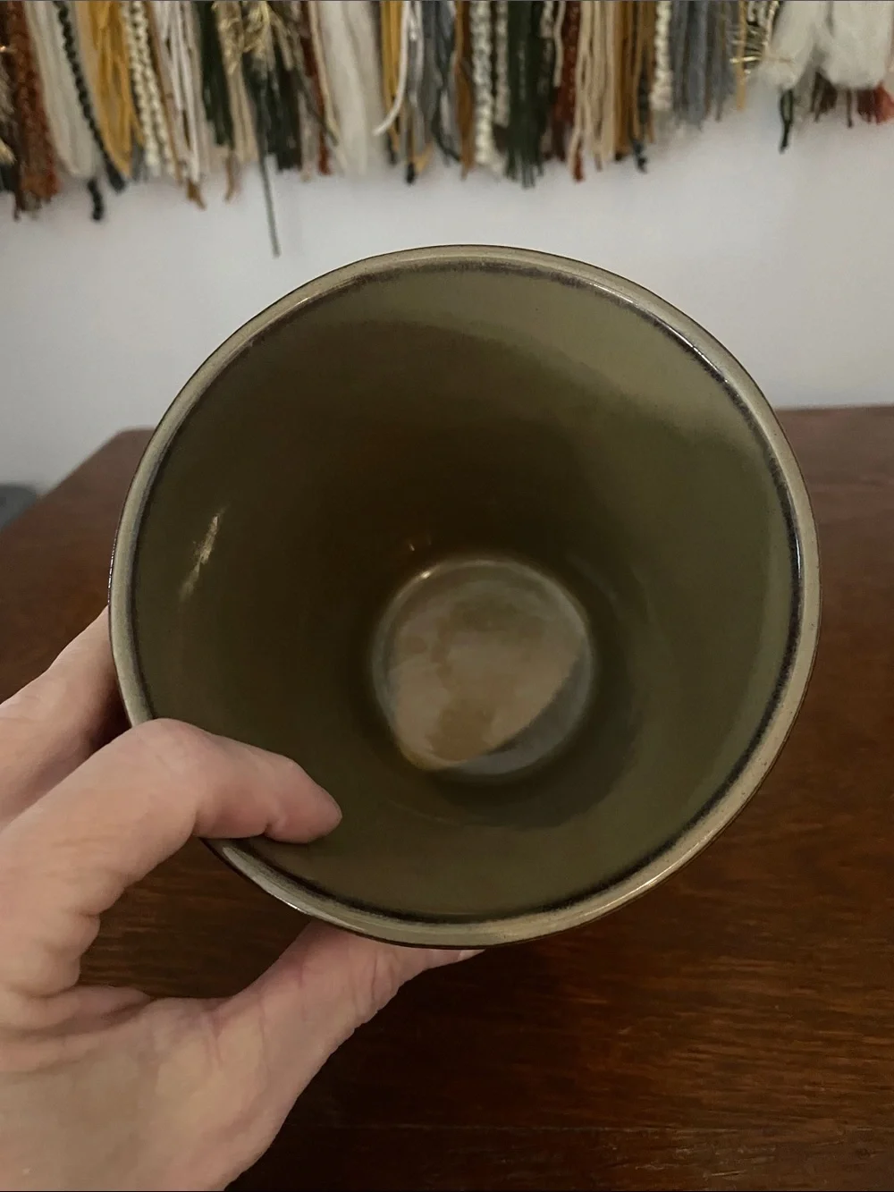 Embossed green- brown  Decorative vase